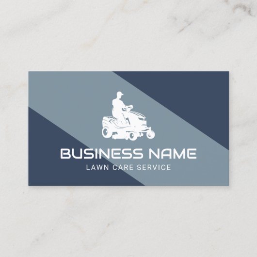 Gawn Care & Landscaping Service Rijmaaier Blauw Visitekaartje (Voorkant)