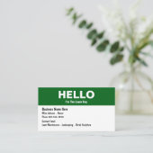 Gawn Care Modern Visitekaartjes Design (Staand voorkant)