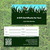 Gawn Care Service Company Cadeaubon Visitekaartje