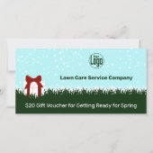 Gawn Care Service Kerstcadeaubon Kaart (Voorkant)