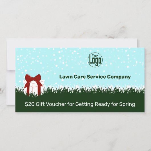 Gawn Care Service Kerstcadeaubon Kaart (Voorkant)