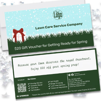 Gawn Care Service Kerstcadeaubon Kaart