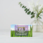 Gawn Care Service & Landscaping (grasveld) Contactkaartje (Staand voorkant)