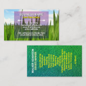 Gawn Care Service & Landscaping (grasveld) Contactkaartje (Voorkant / Achterkant)