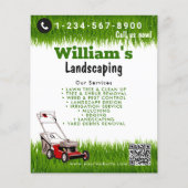 Gawn Mowing Cutting Services, gazon zorg QR-code Flyer (Voorkant)