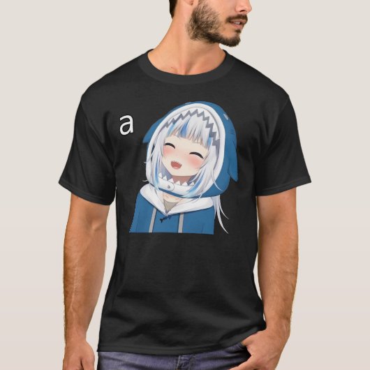 Gawr Gura Hololive EN Vtuber Essential T-shirt (Voorkant)
