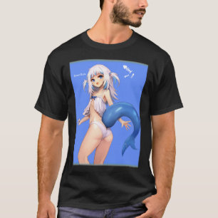 Gawr Gura in underWear, Hololive T-shirt