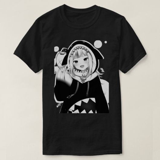 Gawr Gura Manga (Hololive EN Vtuber) T-shirt (Design voorkant)