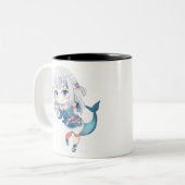 Gawr Hololive (が う ぐ ら) Tweekleurige Koffiemok (Voorkant links)