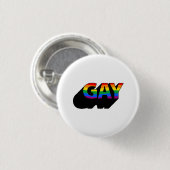 GAY 3D RONDE BUTTON 3,2 CM (Voorkant /achterkant)