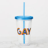 GAY ACRYL DRINKBEKER (Voorkant)