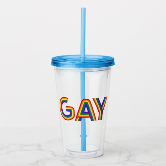 GAY ACRYL DRINKBEKER (Voorkant)