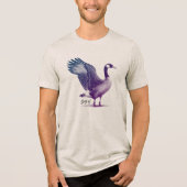 Gay AF Canadese Gans Tri-Blend Shirt (Voorkant)