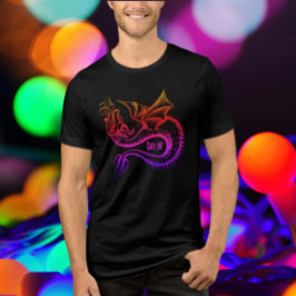 Gay AF Gradiënt Regenboog Draak Tri-Blend Shirt