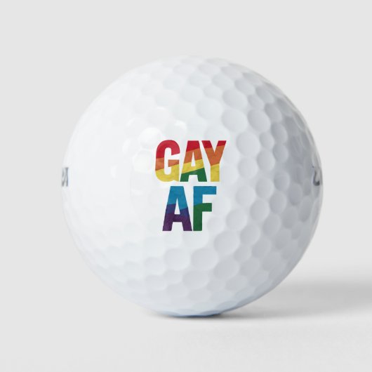 Gay AF LGBT Pride Gay Gift Pride Maand Golfballen (Voorkant)