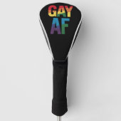 Gay AF LGBT Pride Gay Gift Pride Maand Golfheadcover (Voorkant)