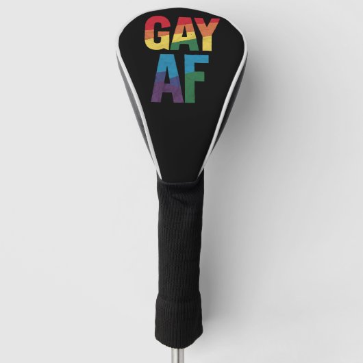 Gay AF LGBT Pride Gay Gift Pride Maand Golfheadcover (Voorkant)
