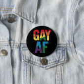Gay AF LGBT Pride Gay Gift Pride Maand Ronde Button 7,6 Cm (In situ)