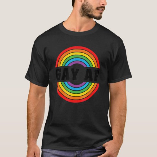 Gay Af LGBT Pride T-shirt (Voorkant)