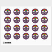 GAY AF T-shirt Ronde Sticker (Vel)