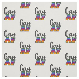 Gay AF-typografiepatroon Stof