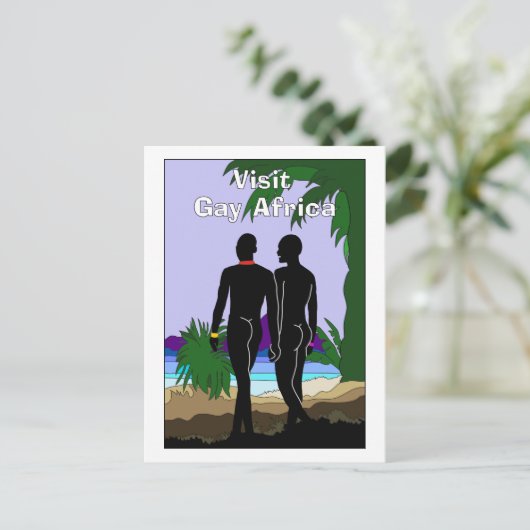Gay Africa Travel Briefkaart (Staand voorkant)