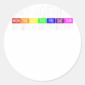 Gay Agenda Gay Pride Ronde Sticker