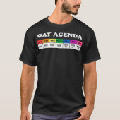 Gay Agenda LGBT Pride Gifts LGBTQ Accessoires Funn T-shirt (Voorkant)