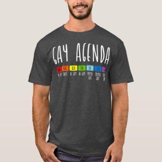 Gay Agenda LGBT Pride Tacos Lover Grappige LGBTQ T-shirt