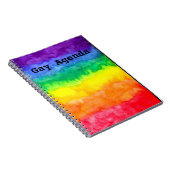 Gay Agenda Rainbow Wash-laptop Notitieboek (Rechterzijde)