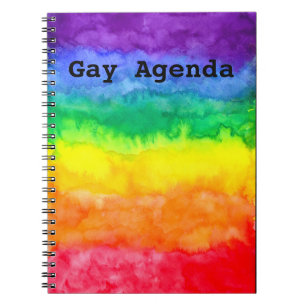 Gay Agenda Rainbow Wash-laptop Notitieboek