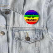 Gay Agenda Ronde Button 5,7 Cm (In situ)