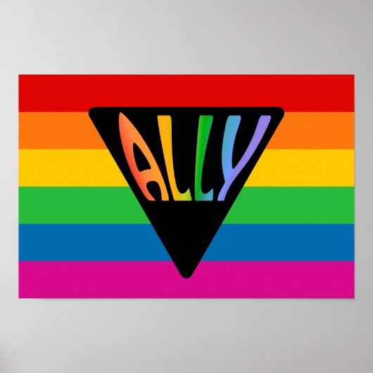 Gay Ally Driangle Poster (Voorkant)