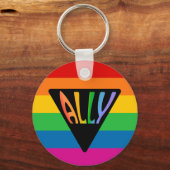 Gay Ally Driangle Sleutelhanger (Voorkant)