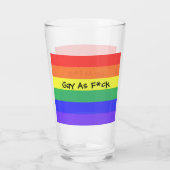 Gay als F*ck Glas (Achterkant)