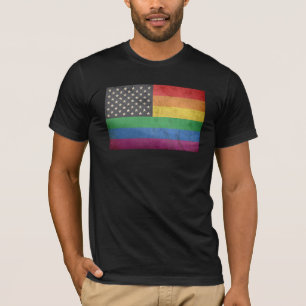 Gay American Flag T-shirt