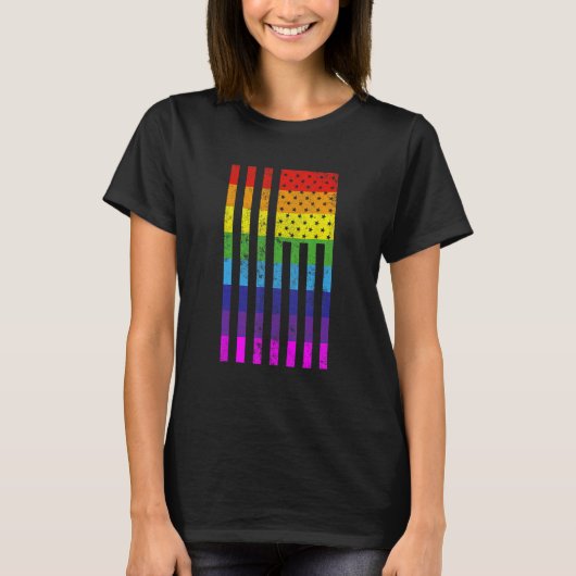 Gay and Lesbian LGBT Equality Pride Flag T-shirt (Voorkant)
