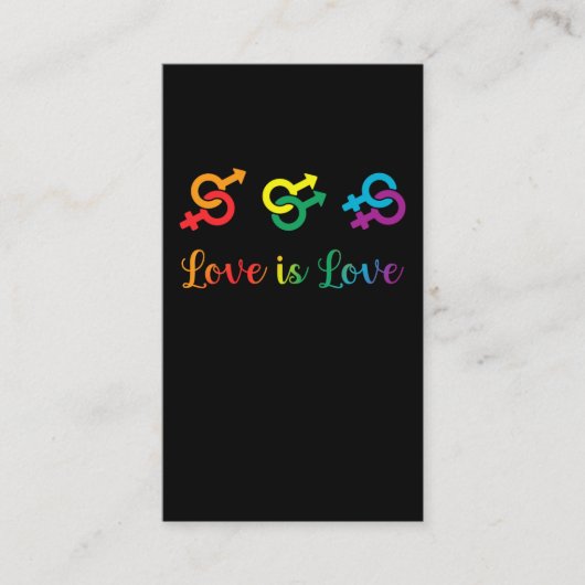 Gay and Lesbian Pride Visitekaartje (Voorkant)