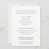 Gay and Lesbian Silver Pinstripe Photo Wedding Kaart (Achterkant)