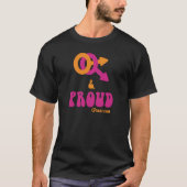 Gay and proud t-shirt (Voorkant)