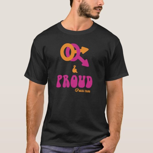 Gay and proud t-shirt (Voorkant)