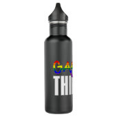 Gay and Thirsty - LGBTQ Pride Flag   Waterfles (Links)