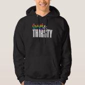 Gay and Thirsty Original Gilbert Baker Lgbtq pri Hoodie (Voorkant)