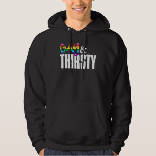 Gay and Thirsty Original Gilbert Baker Lgbtq pri Hoodie