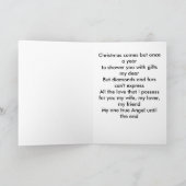 Gay Angel-kerstkaart Feestdagen Kaart (Binnen)