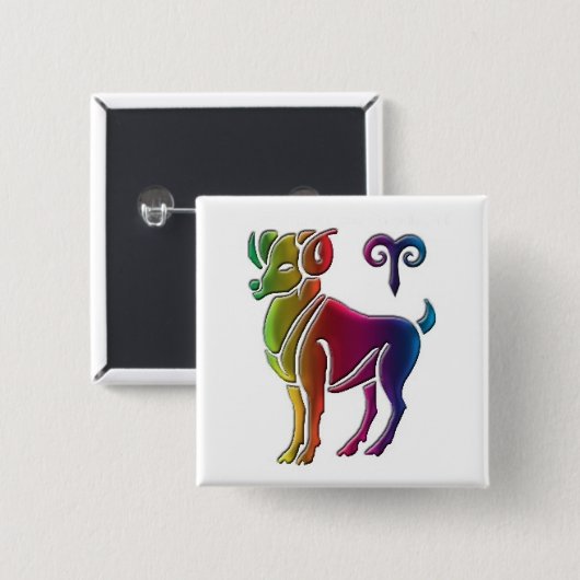 Gay Aries Button (Voorkant /achterkant)