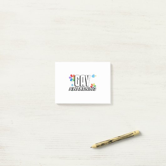 Gay Awakening Post-it® Notes (Op bureau)