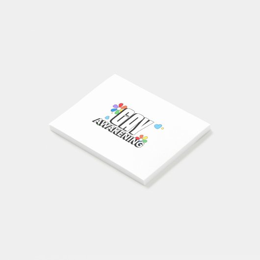 Gay Awakening Post-it® Notes (Schuin)