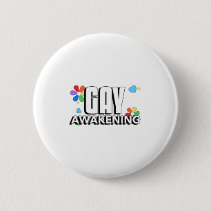 Gay Awakening Ronde Button 5,7 Cm