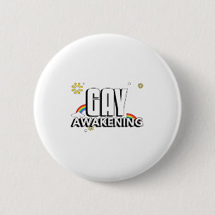 Gay Awakening Ronde Button 5,7 Cm